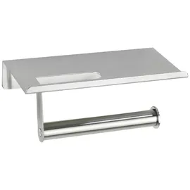 Maximex Toilettenpapierhalter MAXIMEX "Rollenhalter", silber (silberfarben), B:18cm H:7,5cm L:9,5cm, Edelstahl, Toilettenpapierhalter, Edelstahl, 18 x 7,5 x 9,5 cm
