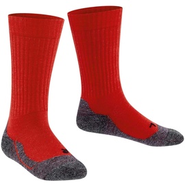 Falke Kinder Socken Active Warm Kurzsocken, Wollmischung Rot 19-22