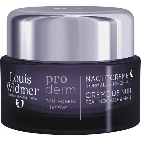 Louis Widmer Proderm Anti-Ageing Intensive Nachtcreme Ohne Parfum Tiegel 50ml