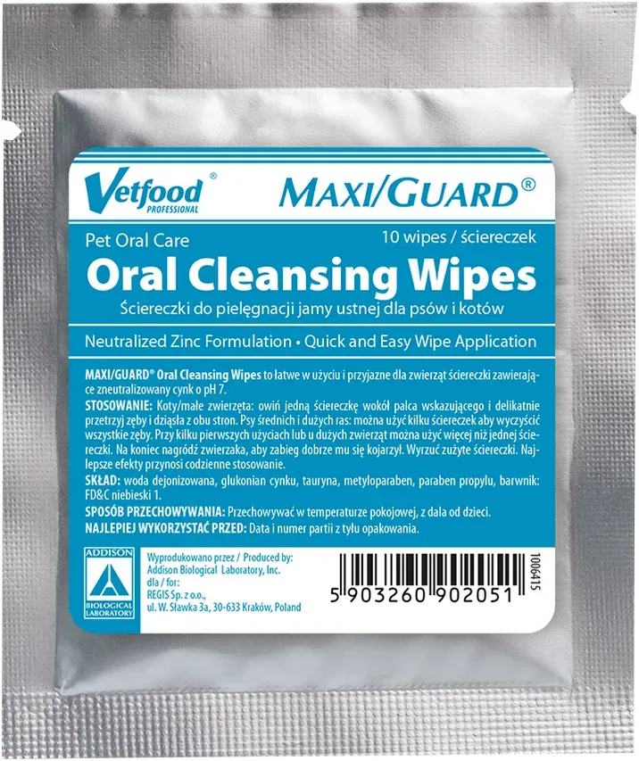 VETFOOD MAXI/GUARD Oral Cleansing Wipes 10 Stk. (Rabatt für Stammkunden 3%)