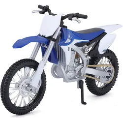 Maisto 5-13021 - Modellmotorrad - Yamaha YZ450F (weiß-blau, Maßstab 1:12)