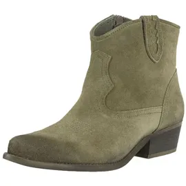 felmini wide fit Stiefelette Stiefelette Veloursleder - Grün - 36