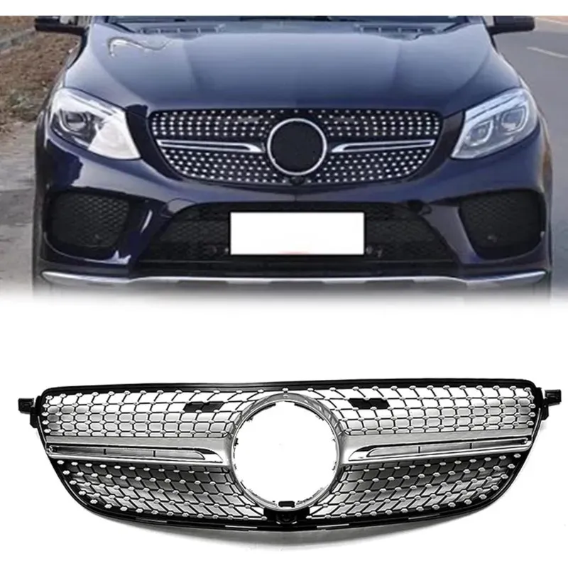 Verchromter Frontgrill mit Kamerafach für Mercedes-Benz GL‐Klasse Coupé C292 W292 2015 2016 20