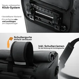 MIVELO Fahrradtasche 25 l Olivgrün