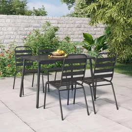 vidaXL Garten-Essgruppe 5-tlg. Anthrazit