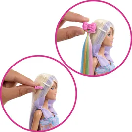 Barbie Fun & Fancy Puppe mit Accessoires, Modepuppe mit extra langem blondem Haar und 2 Looks