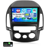 ESSGOO DAB+ Für Hyundai I30 2006-11 9" Android 14 Autoradio Carplay GPS Navi Autoradio (Digitalradio (DAB), 4+64GB(optional), RDS, AM, FM, Carplay Android Auto Bluetooth EQ USB GPS Navi WIFI Touchscreen) schwarz