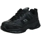 SKECHERS Soft Stride Grinnel Trainers, Black Leather/Black Mesh, 43 EU