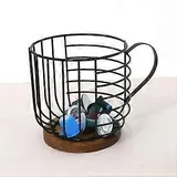 Kaffeefilterhalter Mit Deckel, Aufbewahrung Für Kaffeefilter, Kaffeefilterbehälter Aus Holz, Runder Behälter