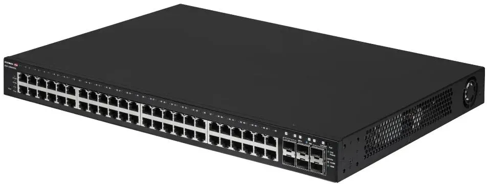 Edimax IGS-5654PLX Netzwerk-Switch Managed Gigabit Ethernet (10/100/1000) Power over Ethernet (PoE) 1U Schwarz