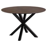 VCM ebuy24 Heaven Esstisch Ø119cm Glas Braun