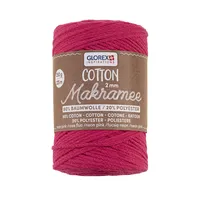 Glorex  Garn Makramee Cotton Neon Pink 250 g 225 m