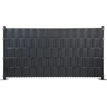Floraworld Sichtschutzstreifen 201 x 19 cm grau PVC
