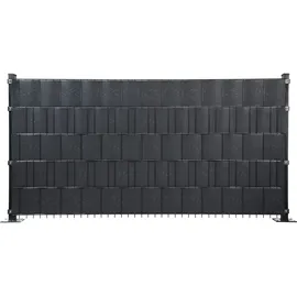 Floraworld Sichtschutzstreifen 201 x 19 cm grau PVC