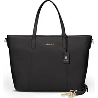 lazarotti Bologna Leather Shopper Tasche Leder 31 cm schwarz