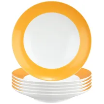 SELTMANN WEIDEN Suppenteller Liberty Pure Colors ø 23,5 cm 6er Set - Mango Orange