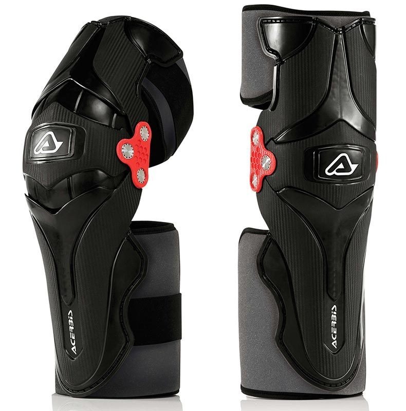 Acerbis X-Strong Knie beschermers, zwart, Eén maat