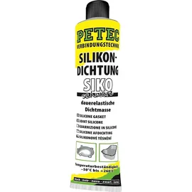 Petec Hochtemperatur-Silikondichtung schwarz 70 ml