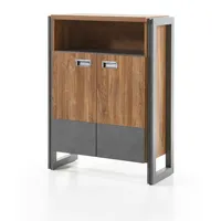 Furn.design Kommode in Eiche Stirling und Matera grau 75