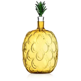 Ichendorf Milano Ananas-Flasche, Kollektion Fruits&Flowers, 110 cl, Borosilikatglas, handgefertigt