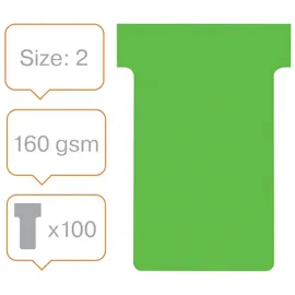 NOBO T-Steckkarten 2 Grün