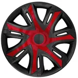 NRM Radzierblende N-Power weinrot/schwarz 14 Zoll 4er Set