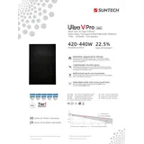 Suntech Solarmodul 435W Glas Glas Solarpanel Bifacial PV Modul Glas Full Black