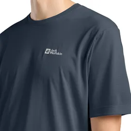 Jack Wolfskin Vonnan Kurzarm-t-shirt - Midnight Sky - M