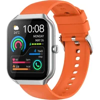 Jugeman Smartwatch für Damen, Fitnessuhr mit Herzfrequenz-Schlafmonitor Orange