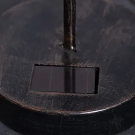 GLOBO LED Solarleuchte, Feuer-Effekt, Tropfen-Optik, Crackle gold