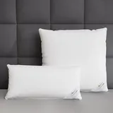 BettwarenShop 3-Kammer Daunenkissen Comfort 65 x 100 cm Weiß