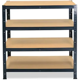 shelfplaza Schwerlastregal Metall 100x30x40 cm Anthrazit 4 Böden 175 kg Traglast pro Boden