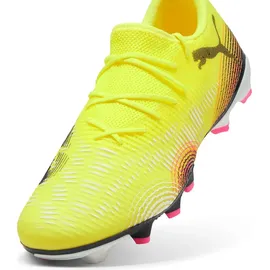 Puma Future 8 Match Low FG/AG Unisex Fussballschuh, Yellow Alert-PUMA Black-Sun Struck,
