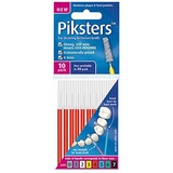 Piksters Interdentalbürsten 10 Stück, rot, 0,65mm, 6er Vorteilspack (6x 10 Stück)