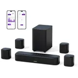 Ultimea 7.1 Soundsystem 7.1-Kanal Virtual Surround Soundbar (Bluetooth, 330 W, Soundbar für TV Geräte mit App Steuerung) schwarz