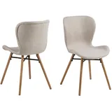 VCM ebuy24 Esszimmerstuhl Bali sandfarben Küchenstuhl Stuhlgruppe Stühle, - Beige