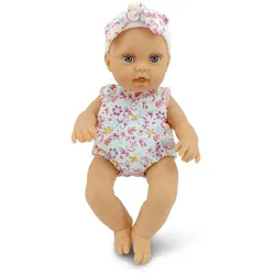 Moni Kinderpuppe Bear und Baby 30 cm Kuscheltier, Schnuller, beweglicher Körper pink