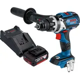 Bosch Professional Akku Bohrschrauber 18 V 110 Nm Brushless + 1x Akku 5,0 Ah + (Akkubetrieb)