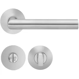 Karcher Design-Beschläge Rosettengarnitur Flachrosette Weiß
