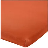 REDBEST Spannbettlaken Jersey-Elasthan 140 x 200 - 160 x 200 cm orange
