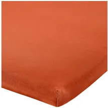 REDBEST Spannbettlaken Jersey-Elasthan 140 x 200 - 160 x 200 cm orange