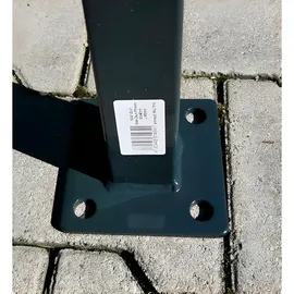 PEDDY SHIELD Eckpfosten, 110 cm Höhe, für Ein- und Doppelstabmatten, grau