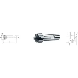 ELMAG Viertelkreis-Profilfräser DIN 6518 Ø 14,0 x 4,0 mm