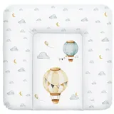 Ceba Baby Ceba Baby® weiche Wickelauflage 75x72 cm - Baby Wickelunterlage - Wickeltischauflage für Junge und Mädchen - Wasserdicht, abwaschbar - OEKO-TEX® Standard 100 - Made in EU - Luftballons