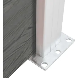 vidaXL Zaunelement WPC 95 x 186 cm Grau