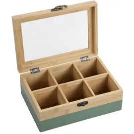 KESPER Teebox, Bambus, (einzeln, einzeln) grün