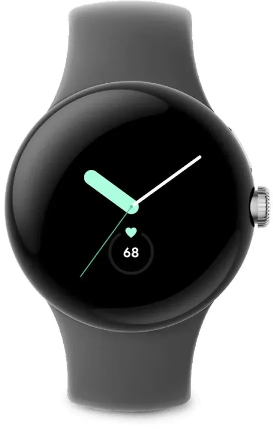 Google Pixel Watch AMOLED 41 mm Digital Touchscreen 4G Silber WLAN GPS
