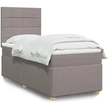 vidaXL Boxspringbett 180 x 200 cm Taupe