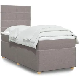 vidaXL Boxspringbett 180 x 200 cm Taupe