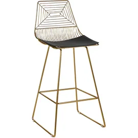 Beliani Barstuhl Metall Gold